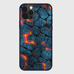 Чехол для iPhone 12 Pro Камни в лаве, цвет: 3D-черный