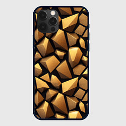 Чехол для iPhone 12 Pro Каменные соты, цвет: 3D-черный