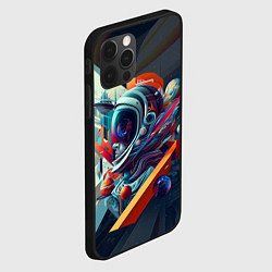 Чехол для iPhone 12 Pro Космос в стиле кубизма, цвет: 3D-черный — фото 2