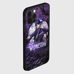 Чехол для iPhone 12 Pro Уэнсдэй играет на виолончели арт, цвет: 3D-черный — фото 2