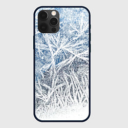 Чехол для iPhone 12 Pro Абстрактный ледяной паттерн, цвет: 3D-черный