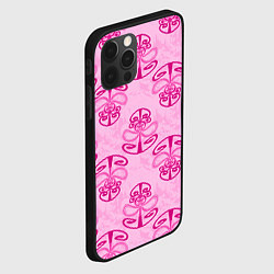 Чехол для iPhone 12 Pro Розовый орнамент, цвет: 3D-черный — фото 2