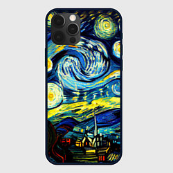 Чехол для iPhone 12 Pro Винсент ван Гог, звездная ночь, цвет: 3D-черный