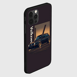 Чехол для iPhone 12 Pro Volkswagen Golf class, цвет: 3D-черный — фото 2