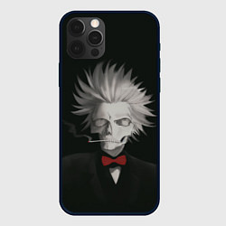 Чехол для iPhone 12 Pro Smoking skeleton, цвет: 3D-черный
