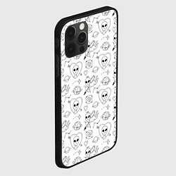 Чехол для iPhone 12 Pro Инопланетный купидон целится в сердце в космосе, цвет: 3D-черный — фото 2
