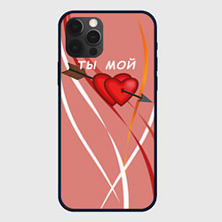 Чехол для iPhone 12 Pro Святой Валентин для любимых, цвет: 3D-черный