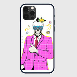 Чехол iPhone 12 Pro Череп в пиджаке