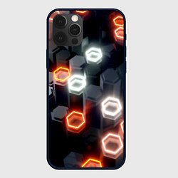 Чехол iPhone 12 Pro Плитки со свечением броня