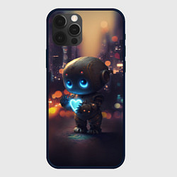 Чехол для iPhone 12 Pro Робот с сердцем, цвет: 3D-черный