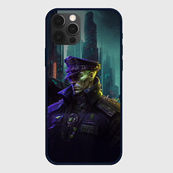 Чехол для iPhone 12 Pro Генерал в киберпанк, цвет: 3D-черный