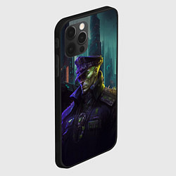 Чехол для iPhone 12 Pro Генерал в киберпанк, цвет: 3D-черный — фото 2