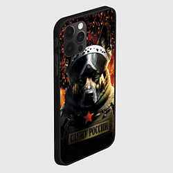 Чехол для iPhone 12 Pro Овчарка солдат, цвет: 3D-черный — фото 2
