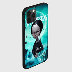 Чехол для iPhone 12 Pro Уэнсдэй кладбище арт, цвет: 3D-черный — фото 2