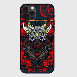Чехол для iPhone 12 Pro Роботизированный демон Они, цвет: 3D-черный