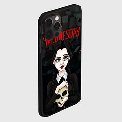 Чехол для iPhone 12 Pro Wednesday black, цвет: 3D-черный — фото 2