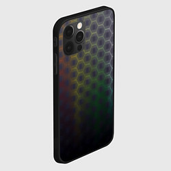 Чехол для iPhone 12 Pro Абстрактные соты размытые, цвет: 3D-черный — фото 2