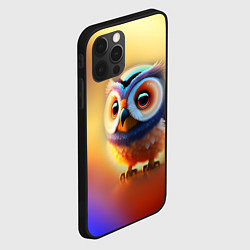 Чехол для iPhone 12 Pro Яркая совушка, цвет: 3D-черный — фото 2