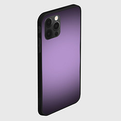Чехол для iPhone 12 Pro Сиреневый градиент, цвет: 3D-черный — фото 2