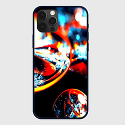 Чехол для iPhone 12 Pro Фрактальный узор, цвет: 3D-черный