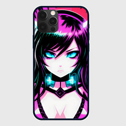 Чехол для iPhone 12 Pro Anime glitch imp girl, цвет: 3D-черный
