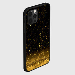 Чехол для iPhone 12 Pro Золотой дождь, цвет: 3D-черный — фото 2