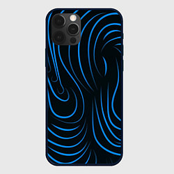 Чехол для iPhone 12 Pro Волны в стиле зебра, цвет: 3D-черный