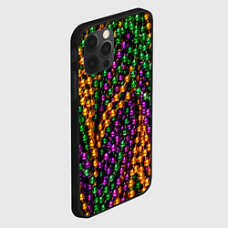 Чехол для iPhone 12 Pro Разноцветные буссы, цвет: 3D-черный — фото 2