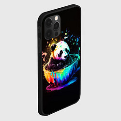 Чехол для iPhone 12 Pro Панда в кружке, цвет: 3D-черный — фото 2