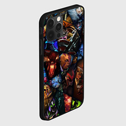 Чехол для iPhone 12 Pro Мозаика персонажи Dota 2, цвет: 3D-черный — фото 2