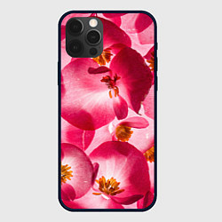 Чехол iPhone 12 Pro Цветы бегония текстура