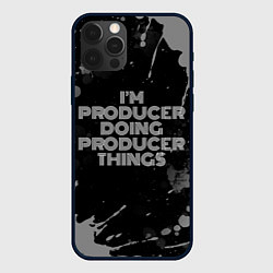 Чехол для iPhone 12 Pro I am producer doing producer things, цвет: 3D-черный