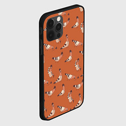 Чехол для iPhone 12 Pro Голубь в шляпе - паттерн, цвет: 3D-черный — фото 2