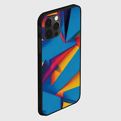Чехол для iPhone 12 Pro Абстракция от Нейросети, цвет: 3D-черный — фото 2
