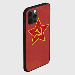 Чехол для iPhone 12 Pro Советская звезда, цвет: 3D-черный — фото 2