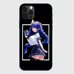 Чехол для iPhone 12 Pro Школьница Шогун Райден, цвет: 3D-черный