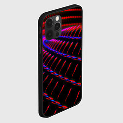 Чехол для iPhone 12 Pro Geometry neon texture, цвет: 3D-черный — фото 2