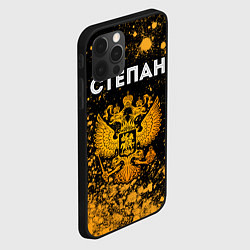 Чехол для iPhone 12 Pro Степан и зологой герб РФ, цвет: 3D-черный — фото 2