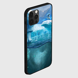Чехол для iPhone 12 Pro Subnautica - КРАБ на леднике, цвет: 3D-черный — фото 2