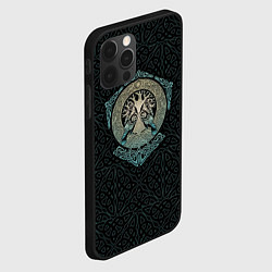 Чехол для iPhone 12 Pro Древо и вороны, цвет: 3D-черный — фото 2