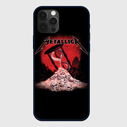 Чехол для iPhone 12 Pro Metallica - время, цвет: 3D-черный