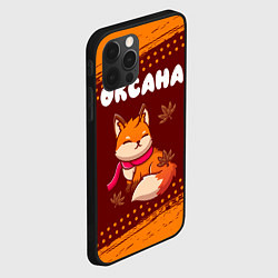 Чехол для iPhone 12 Pro Оксана осенняя лисичка, цвет: 3D-черный — фото 2