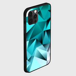 Чехол для iPhone 12 Pro Green abstraction, цвет: 3D-черный — фото 2