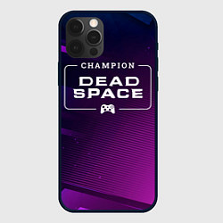 Чехол для iPhone 12 Pro Dead Space gaming champion: рамка с лого и джойсти, цвет: 3D-черный