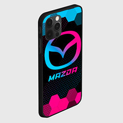 Чехол для iPhone 12 Pro Mazda - neon gradient, цвет: 3D-черный — фото 2
