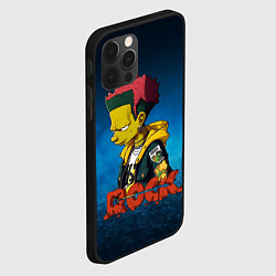 Чехол для iPhone 12 Pro Rock music Simpsons, цвет: 3D-черный — фото 2