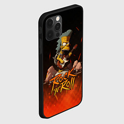 Чехол для iPhone 12 Pro Rock n roll fire Simpsons, цвет: 3D-черный — фото 2