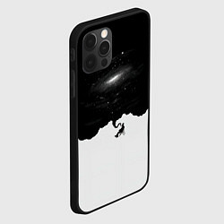 Чехол для iPhone 12 Pro Черно-белая галактика, цвет: 3D-черный — фото 2