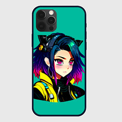 Чехол iPhone 12 Pro Anime Cyberpunk Girl