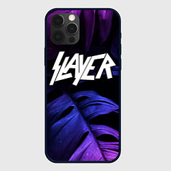 Чехол iPhone 12 Pro Slayer neon monstera